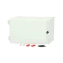 RS PRO Polycarbonate Wall Box IP65 Transparent Door, Light Grey, 300 mm x 200 mm x 180 mm IP65