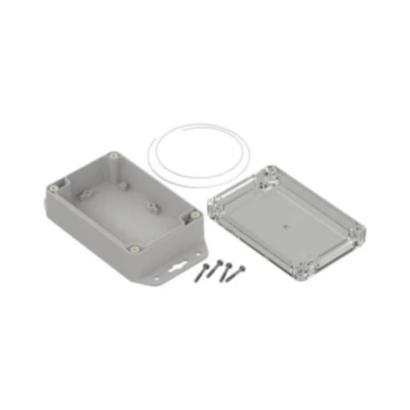 RS PRO Light Grey Transparent Lid Polycarbonate Enclosure, IP65, 121.4 mm x 81.6 mm x 45.2 mm 206-9088