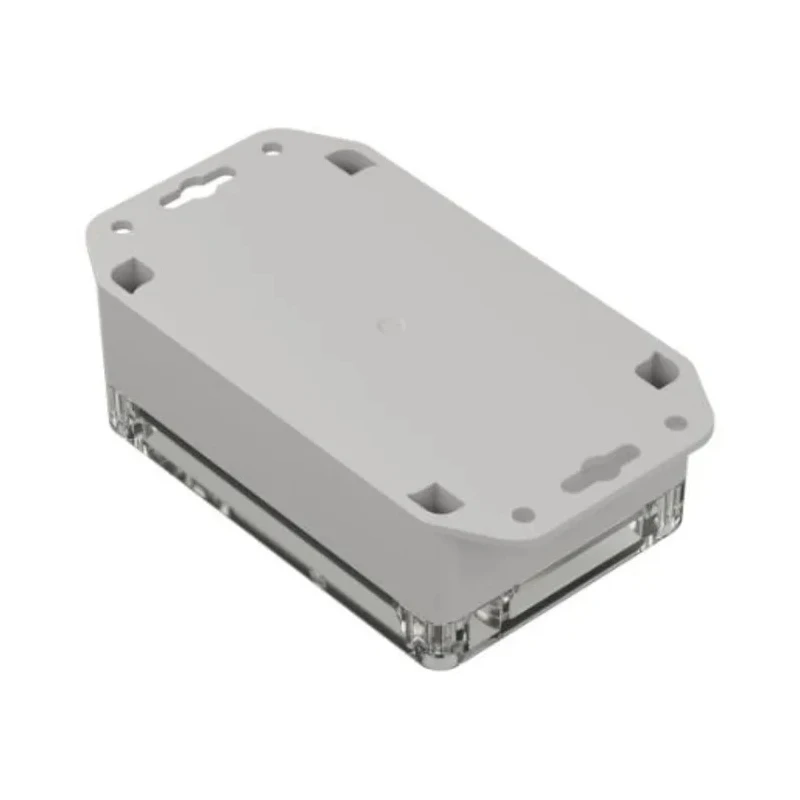 RS PRO Light Grey Transparent Lid Polycarbonate Enclosure, IP65, 121.4 mm x 81.6 mm x 45.2 mm 206-9088