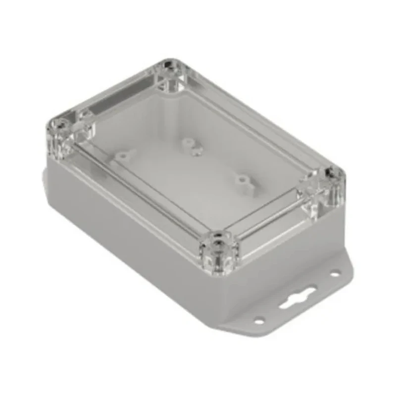 RS PRO Light Grey Transparent Lid Polycarbonate Enclosure, IP65, 121.4 mm x 81.6 mm x 45.2 mm 206-9088