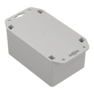 RS PRO Flanged Light Grey Lid Polycarbonate Enclosure IP65, 60.2 mm x 121.4 mm x 81.6 mm 206-9096