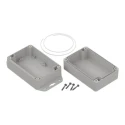 RS PRO Flanged Light Grey Lid Polycarbonate Enclosure IP65, 60.2 mm x 121.4 mm x 81.6 mm 206-9096