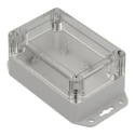 RS PRO Light Grey Transparent Lid Polycarbonate Enclosure IP65 60.2 mm x 121.4 mm x 81.6 mm 206-9098