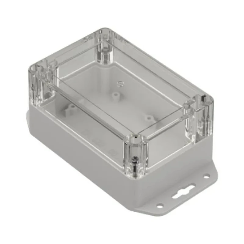RS PRO Light Grey Transparent Lid Polycarbonate Enclosure IP65 60.2 mm x 121.4 mm x 81.6 mm 206-9098