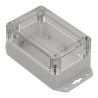RS PRO Light Grey Transparent Lid Polycarbonate Enclosure IP65 60.2 mm x 121.4 mm x 81.6 mm 206-9098