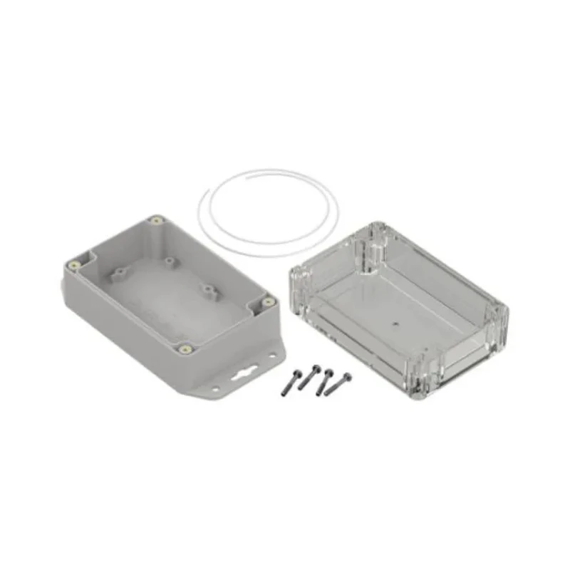 RS PRO Light Grey Transparent Lid Polycarbonate Enclosure IP65 60.2 mm x 121.4 mm x 81.6 mm 206-9098