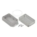 RS PRO Light Grey Transparent Lid Polycarbonate Enclosure IP65 60.2 mm x 121.4 mm x 81.6 mm 206-9098