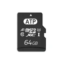 ATP Industrial Grade 64 GB MicroSDXC microSD Memory Card UHS-I Class 10 U3 AF64GUD4-BBBXM