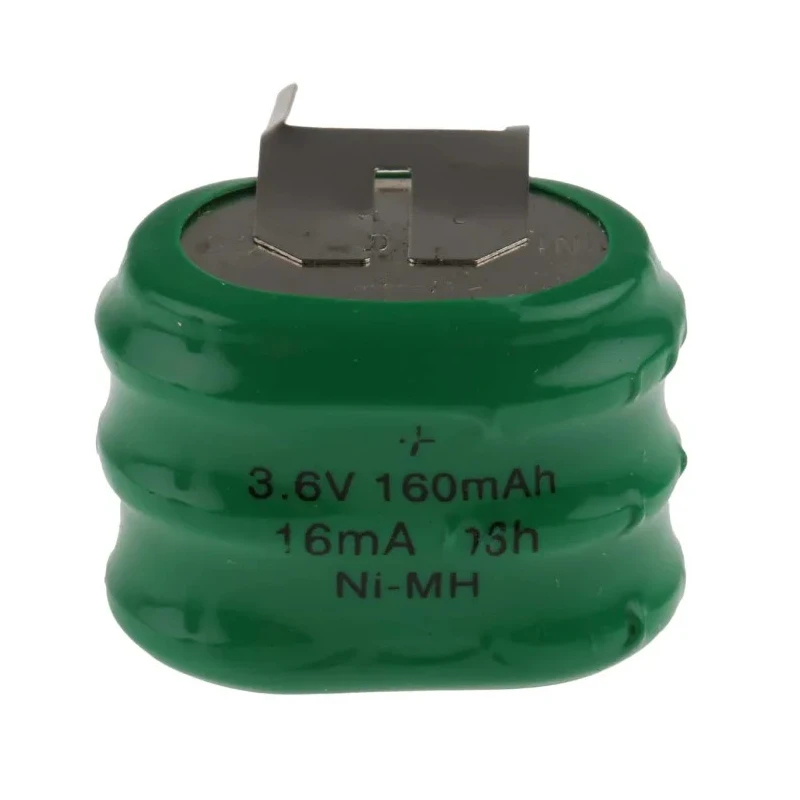 RS PRO 3.6 V Nickel Metal Hydride Button Rechargeable Battery, 160 mAh 525-792