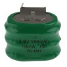 RS PRO 3.6 V Nickel Metal Hydride Button Rechargeable Battery, 160 mAh 525-792