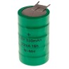 RS PRO 6 V Nickel Metal Hydride Button Rechargeable Battery 330mAh 46x25.5x5mm PCB Pins 525-815
