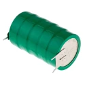 RS PRO 6 V Nickel Metal Hydride Button Rechargeable Battery 330mAh 46x25.5x5mm PCB Pins 525-815