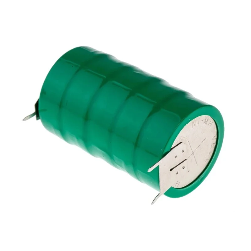 RS PRO 6 V Nickel Metal Hydride Button Rechargeable Battery 330mAh 46x25.5x5mm PCB Pins 525-815