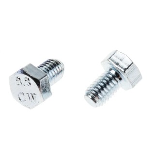 RS PRO Bright Zinc Steel Hex Bolt M5 x 8 mm, Grade 8.8, DIN 933, Zinc Plated 525-818