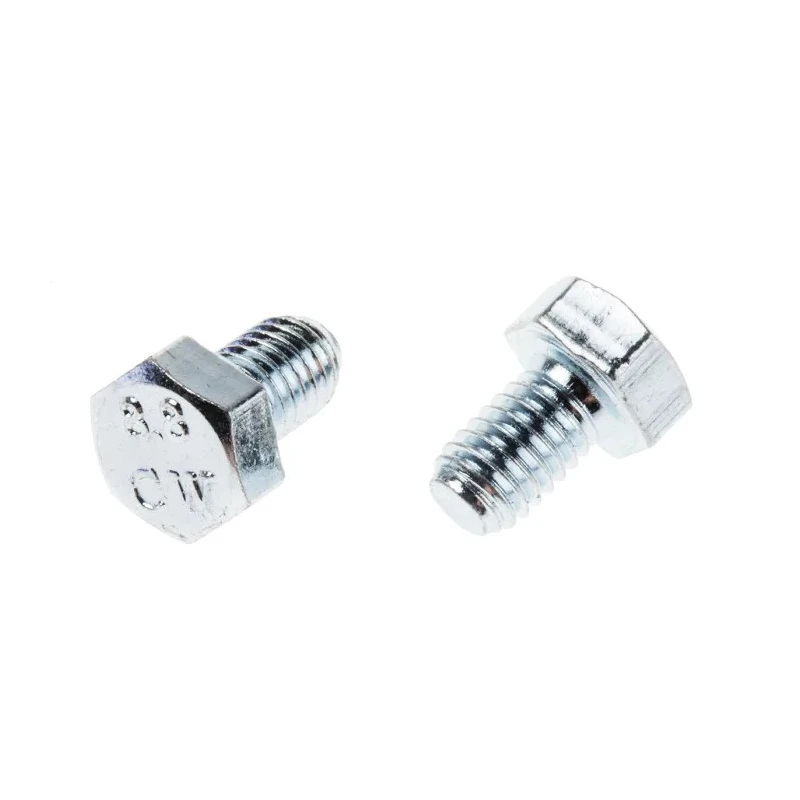RS PRO Bright Zinc Steel Hex Bolt M5 x 8 mm, Grade 8.8, DIN 933, Zinc Plated 525-818
