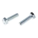 RS PRO Bright Zinc Steel Hex Bolt M5 x 16 mm Grade 8.8 DIN 933 525-830