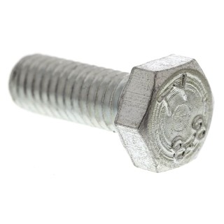 RS PRO Bright Zinc Steel Hex Bolt M6 x 16 mm Grade 8.8 DIN 933 525-868
