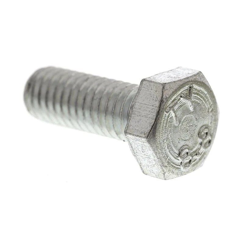 RS PRO Bright Zinc Steel Hex Bolt M6 x 16 mm Grade 8.8 DIN 933 525-868