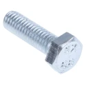 RS PRO Bright Zinc Steel Hex Bolt M6 x 20 mm 8.8 Grade DIN 933 525-874