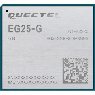 Quectel LTE Cat 4 RF Module 150Mbps 1900MHz Surface Mount USB 2.0 3.3V-4.3V EG25GGB-256-SGNS/A08M2G_A0303A0303