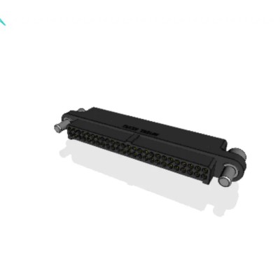 Amphenol Socapex MHDAS Series Straight PCB Header 50 Contacts 1.27 mm Pitch 2 Row Shrouded MHDAS2M050AE01