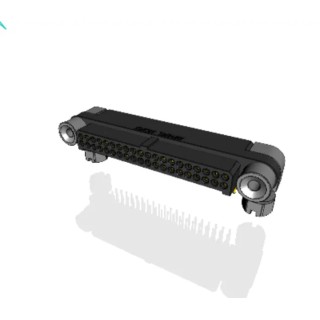 Amphenol Socapex MHDAS Series Right Angle PCB Header 40 Contacts 1.27mm Pitch 2 Row Shrouded MHDAS2M040YCE61