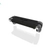 Amphenol Socapex MHDAS Series Right Angle PCB Header 40 Contacts 1.27mm Pitch 2 Row Shrouded MHDAS2M040YCE61