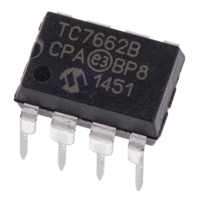 Microchip 5-Channel Inverting DC/DC Converter 8-Pin PDIP 1.5V to 15V 20mA TC7662BCPA