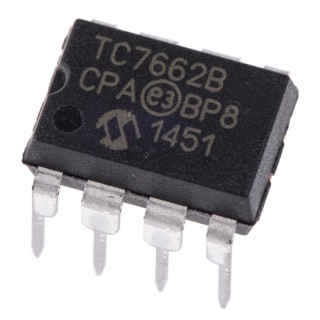 Microchip 5-Channel Inverting DC/DC Converter 1.5 V to 15 V Output, 20 mA, 8-Pin PDIP TC7662BCPA