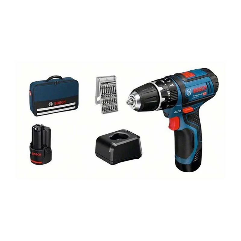 Bosch Cordless Drill Driver 12 V, 7 mm Chuck, 30 Nm Torque, 380/1300 rpm, Brushed Motor, Autolock Chuck 06019B690K
