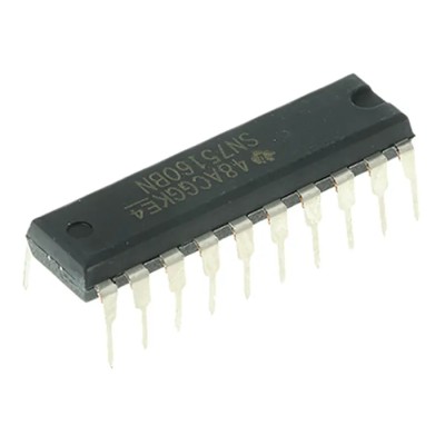 Texas Instruments 8-Channel Line Transceiver, Open Collector, Non-Inverting, 20-Pin PDIP SN75160BN