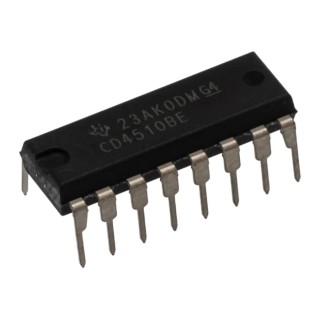 Texas Instruments 4-Stage Through Hole BCD Counter 4000 Series PDIP 16-Pin CD4510BE