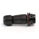 RS PRO Industrial Circular Connector, 4 Contacts, Cable Mount, Male Socket, Threaded Mating, IP68, 125V, 3A 207-0611