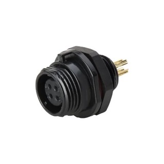 RS PRO Industrial Circular Connector, 5 Contacts, Front Mount, Socket, Male, IP68, 125V, 3A, Polyamide 66 & 207-0620
