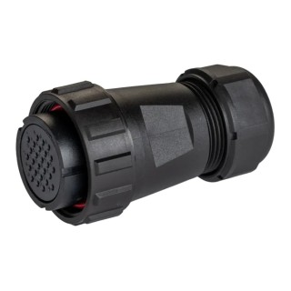 RS PRO Circular Connector, 26 Contacts, Cable Mount, Female Plug, IP68, 400V 5A, Threaded Coupling, Nylon 207-0702