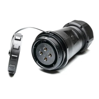 RS PRO Industrial Circular Connector 4 Contacts Cable Socket Female IP68 500V 10A 207-0746