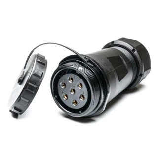 RS PRO Industrial Circular Connector Cable Socket 7 Contacts Female IP68 500V 25A Solder Termination 207-0747