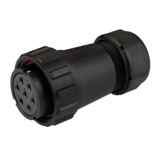 RS PRO Industrial Circular Connector 7 Contacts Cable Plug Female IP68 500V 10A 207-0711