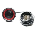 RS PRO Industrial Circular Connector 16 Contacts Rear Socket Male, IP68, 500V, 10A, Threaded Mating 207-0754