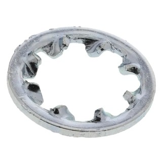 RS PRO Steel Bright Zinc Internal Tooth Shakeproof Washer M6 DIN 6797J 526-619