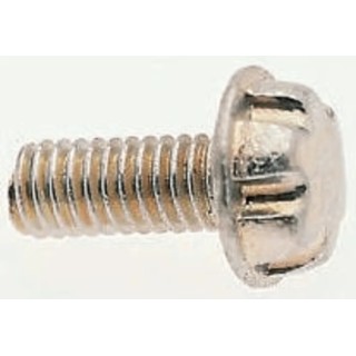 System Zero Zinc Plated Steel Flange Button Tamper Proof Security Screw M6 x 19 mm SZM0620-Z