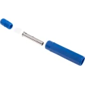 RS Pro Blue Female Banana Socket Connector 4 mm, Solder Termination, 1 kV, 20 A, Nickel Plated Brass Contact 207-0874
