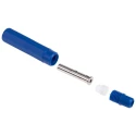 RS Pro Blue Female Banana Socket Connector 4 mm, Solder Termination, 1 kV, 20 A, Nickel Plated Brass Contact 207-0874