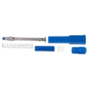 RS Pro Blue Male 4 mm Banana Plug Connector 1kV 20A Nickel Plated Brass Contact 207-0869