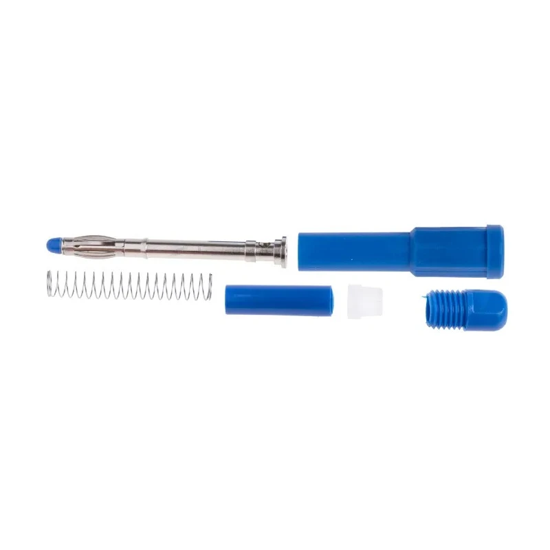 RS Pro Blue Male 4 mm Banana Plug Connector 1kV 20A Nickel Plated Brass Contact 207-0869