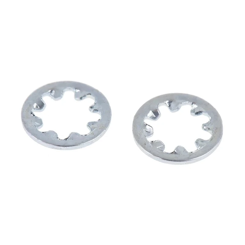 RS PRO Steel Bright Zinc Internal Tooth Shakeproof Washer, M5, DIN 6797J 526-603