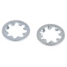 RS PRO Steel Bright Zinc Internal Tooth Shakeproof Washer, M5, DIN 6797J 526-603