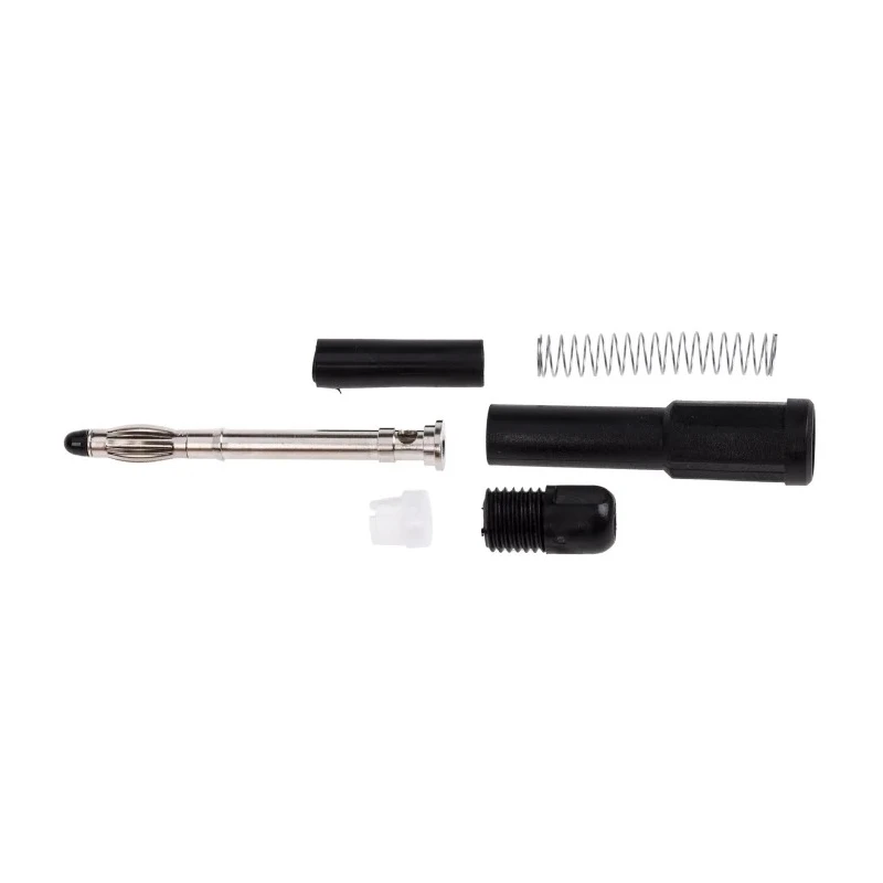 RS Pro Black Male 4 mm Banana Plug Connector, Solder Termination, 1kV, 20A, Nickel Plating 207-0868