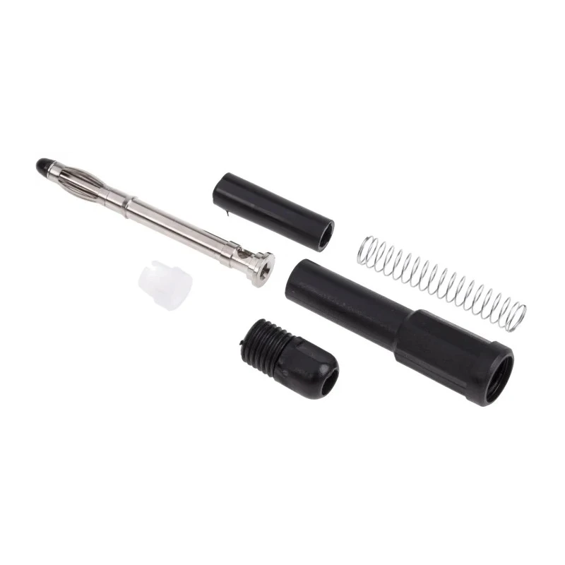 RS Pro Black Male 4 mm Banana Plug Connector, Solder Termination, 1kV, 20A, Nickel Plating 207-0868