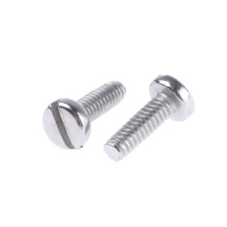 RS PRO Slot Pan Stainless Steel Machine Screw M2, 6 mm Length, A2 Grade 304 Stainless Steel 526-906